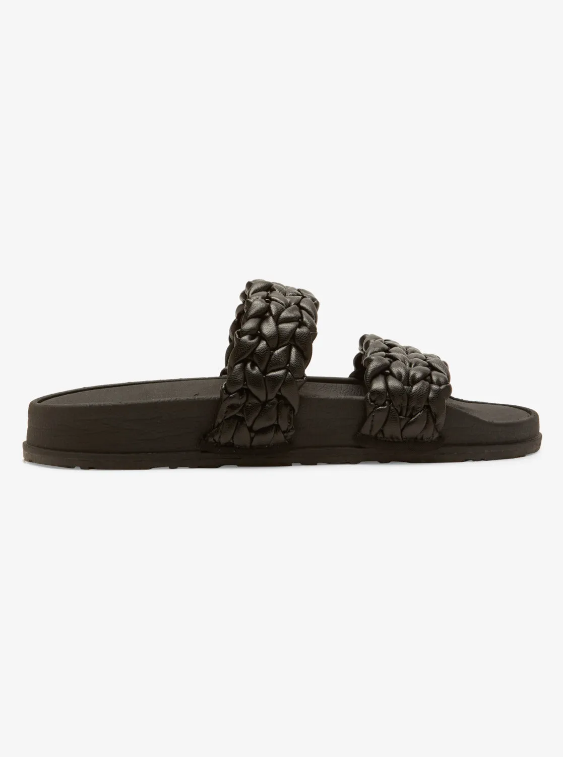 Slippy Braided II Slide Sandals - Black