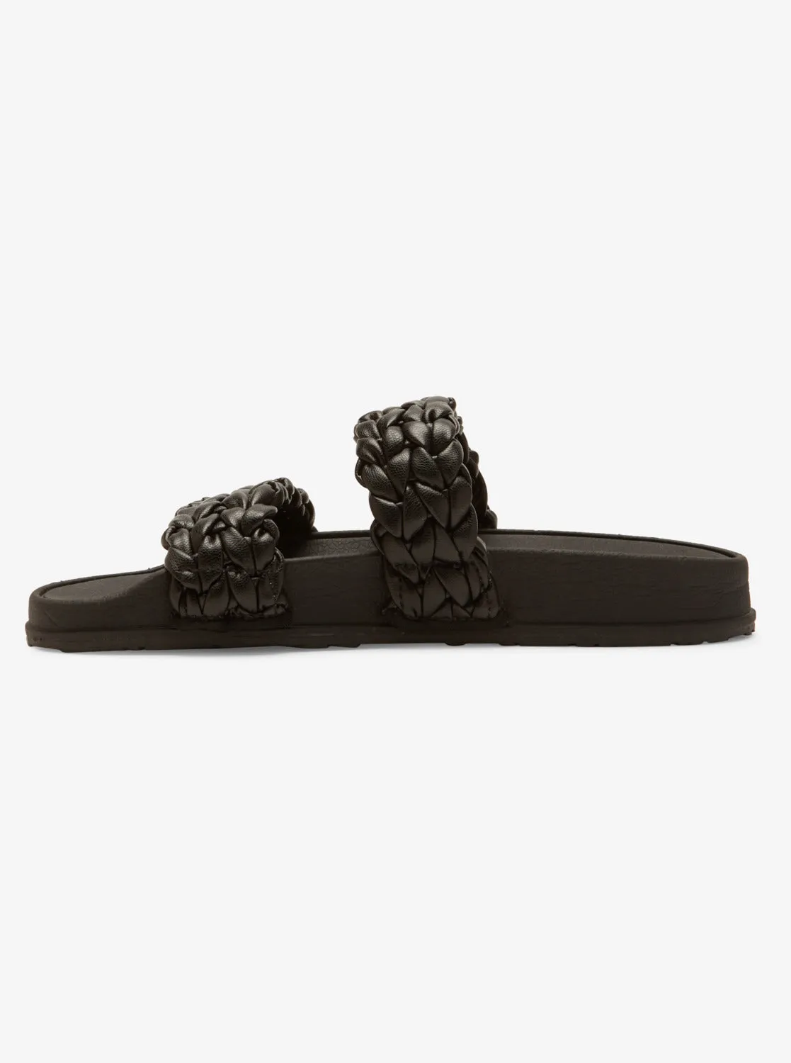 Slippy Braided II Slide Sandals - Black