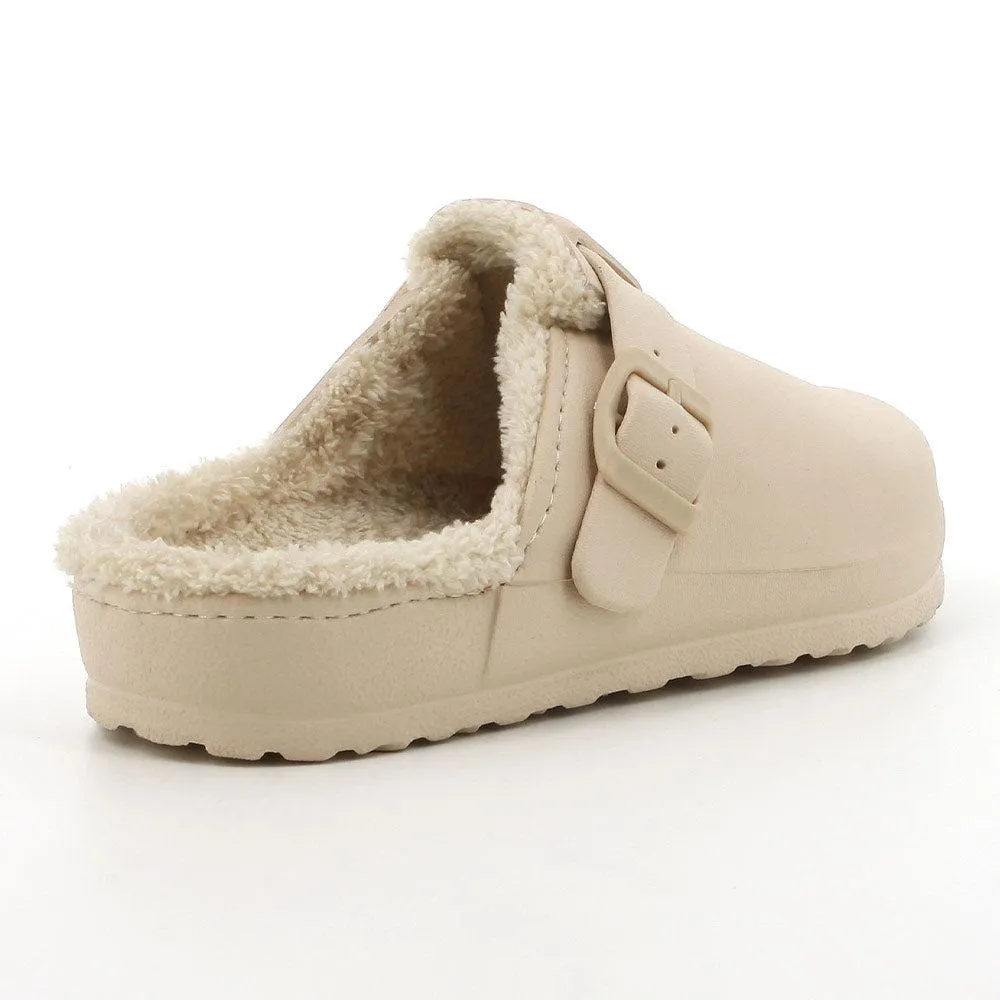 Soft Style by Hush Puppy Desi Fur Slip On - Nude