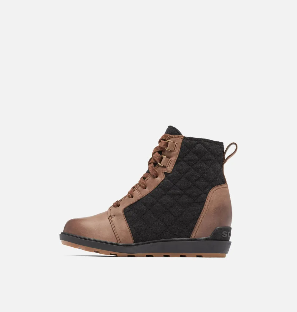 Optimized title: Stylish Sorel Womens Evie II NW Lace-Up Boots in Tobacco/Black Color