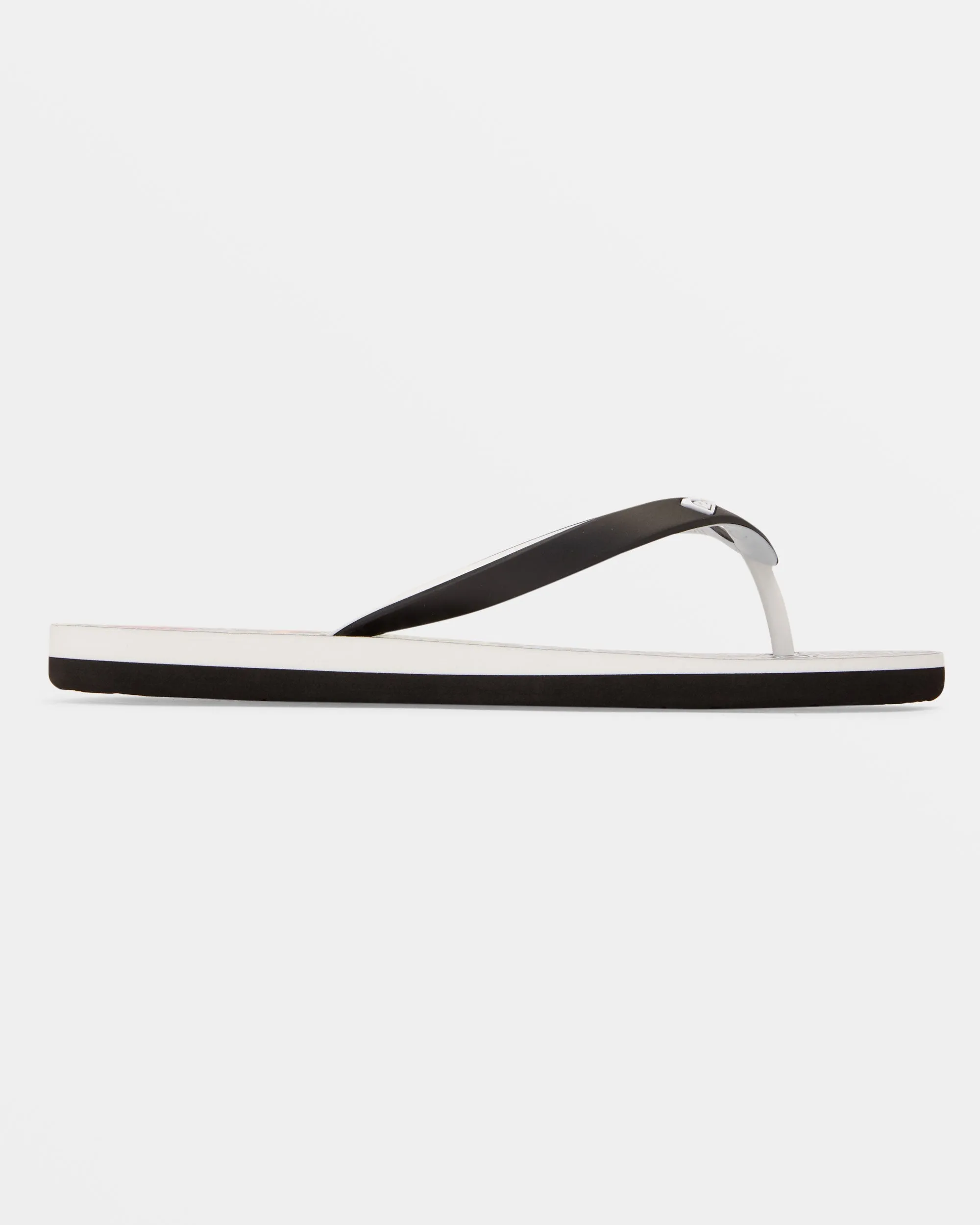 Tahiti Flip-Flops - Black/White/Black Print