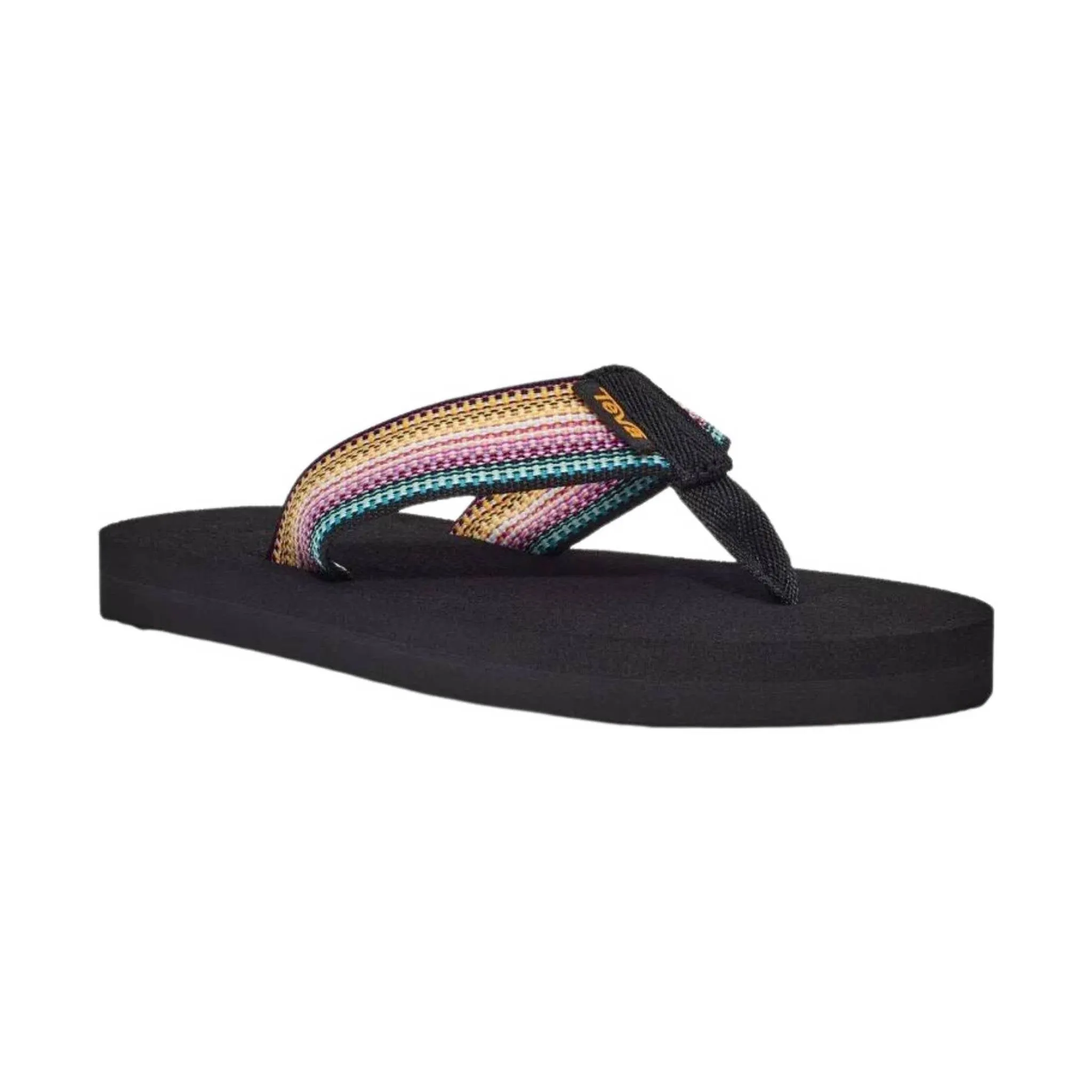 Teva Little Kids' Mush II Flip Flop - Antiguous Black Multi