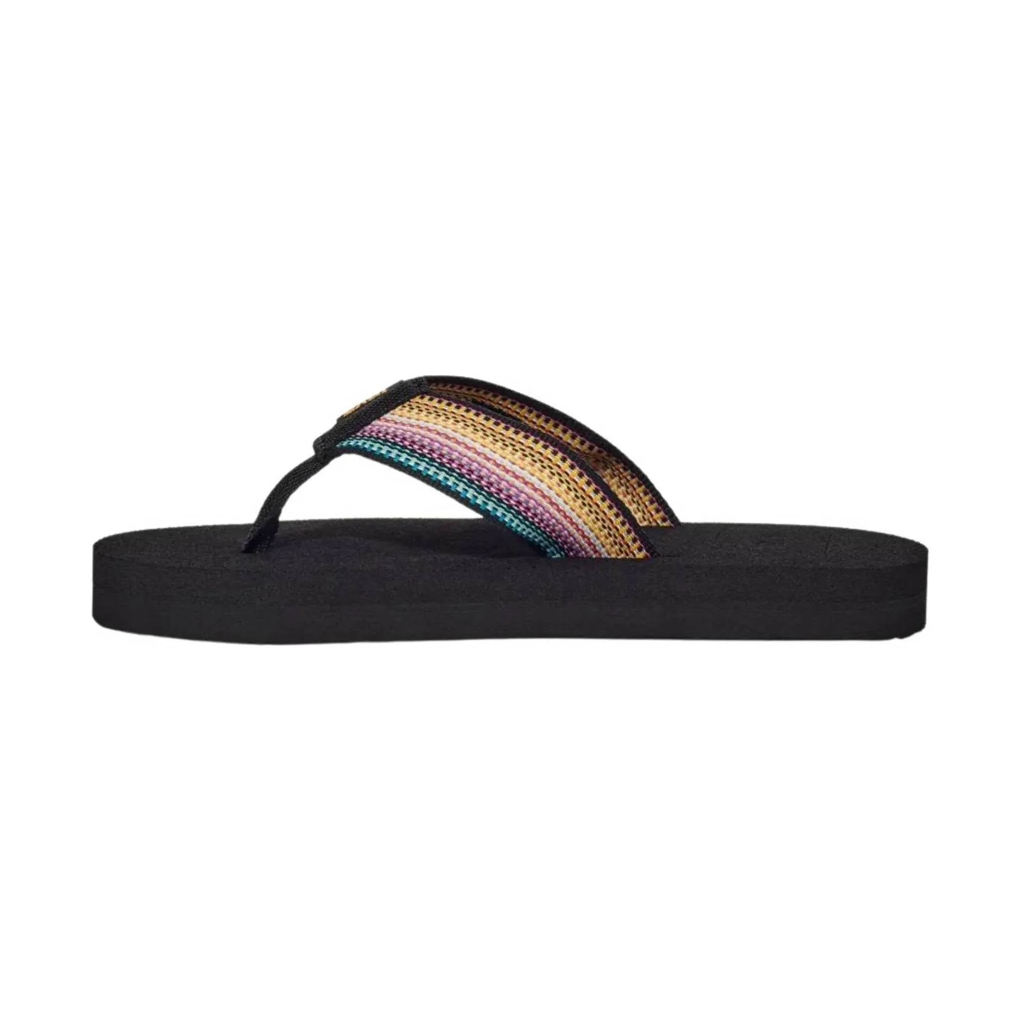 Teva Little Kids' Mush II Flip Flop - Antiguous Black Multi