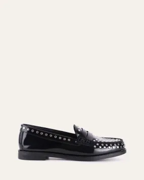 TEXAS LOAFERS BLACK LEATHER