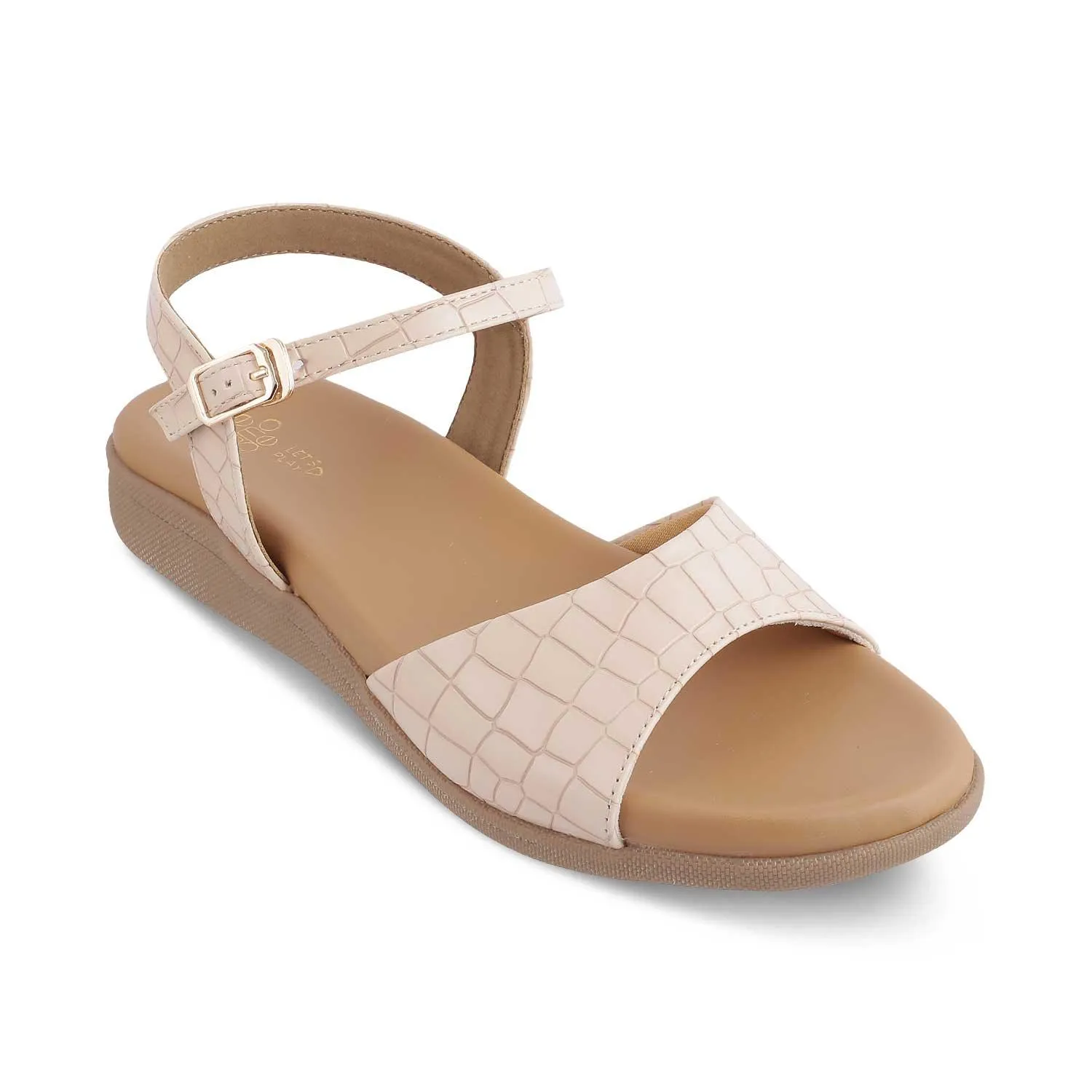 The Tiles Beige Women's Casual Flats Tresmode