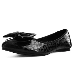 TUK A9433L Black Leopard Patent Flat