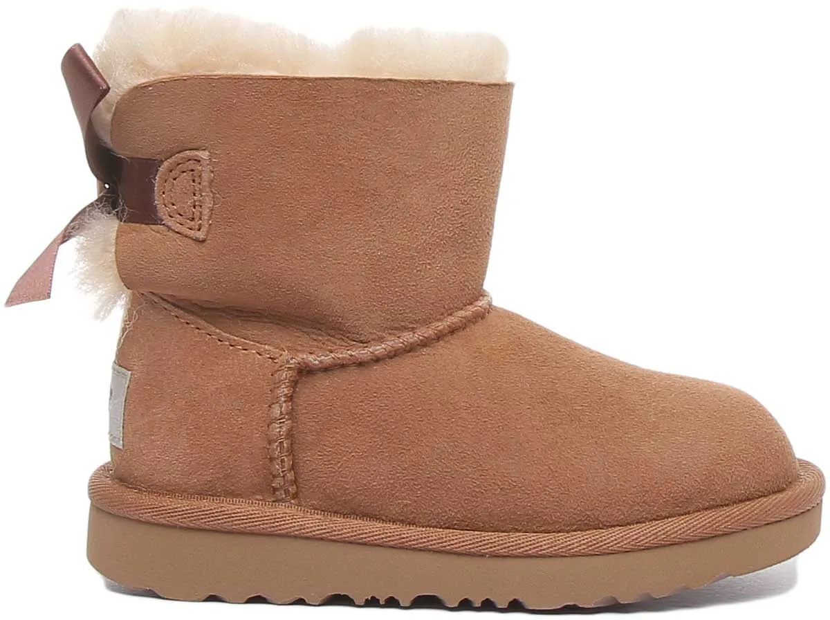 Ugg Australia T Mini Baily Bw In Chestnut For Kids