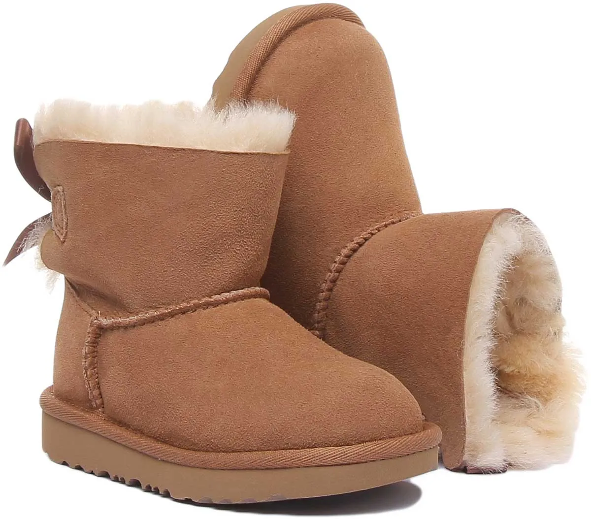 Ugg Australia T Mini Baily Bw In Chestnut For Kids