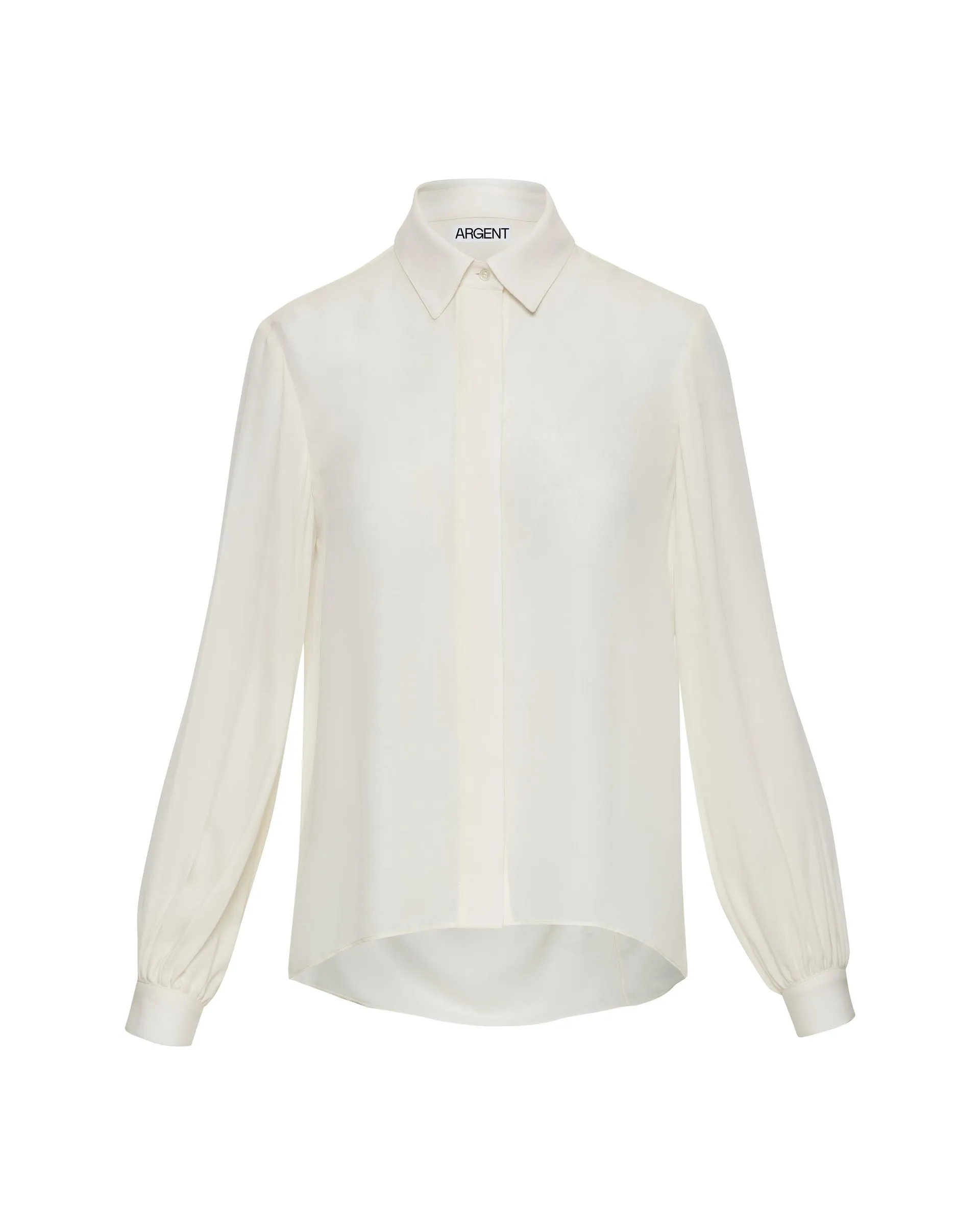 Vesey Blouse in Double Georgette | Ivory