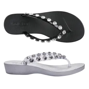 Waikiki Wedge Bundle - Black/Clear Glitter