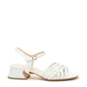 White Bell Sandal   Jackie Strap