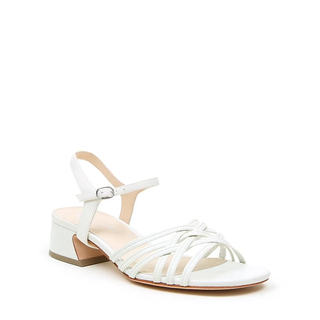 White Bell Sandal   Jackie Strap