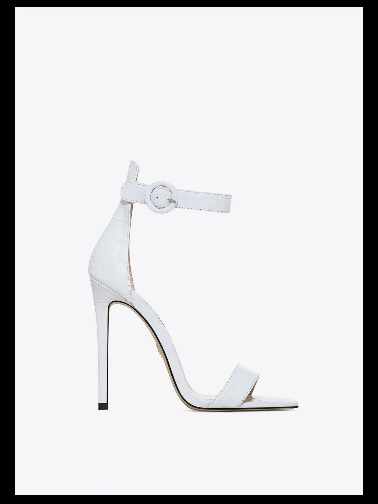 White Open-toed high-heeled sexy white stiletto sandals - Nihie