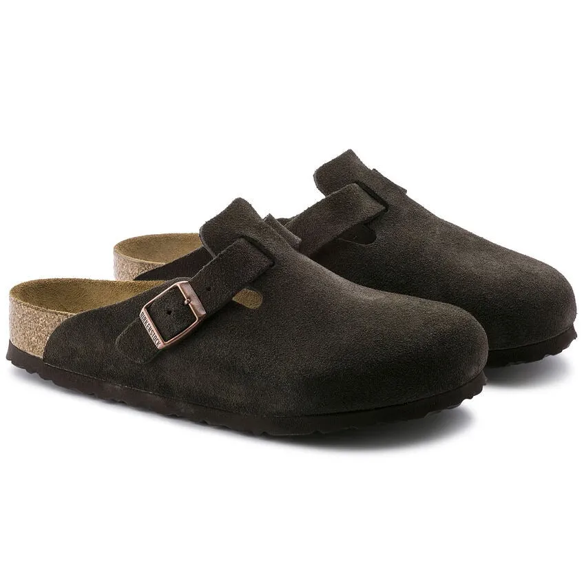 Women's Boston Soft Footbed Suede Leather (Mocha)