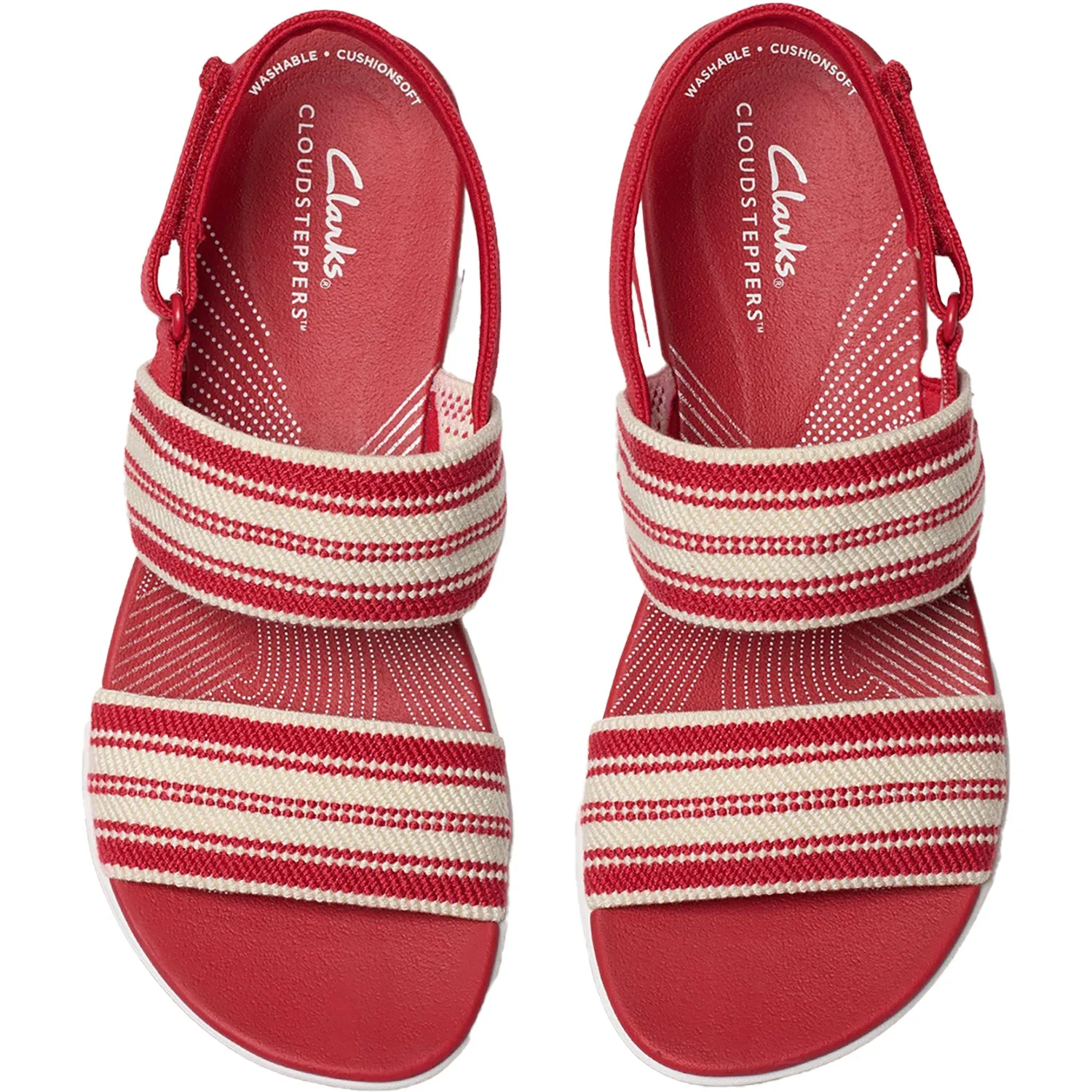 Women's Clarks CS Arla Stroll Cherry Combi Knit Synthetic