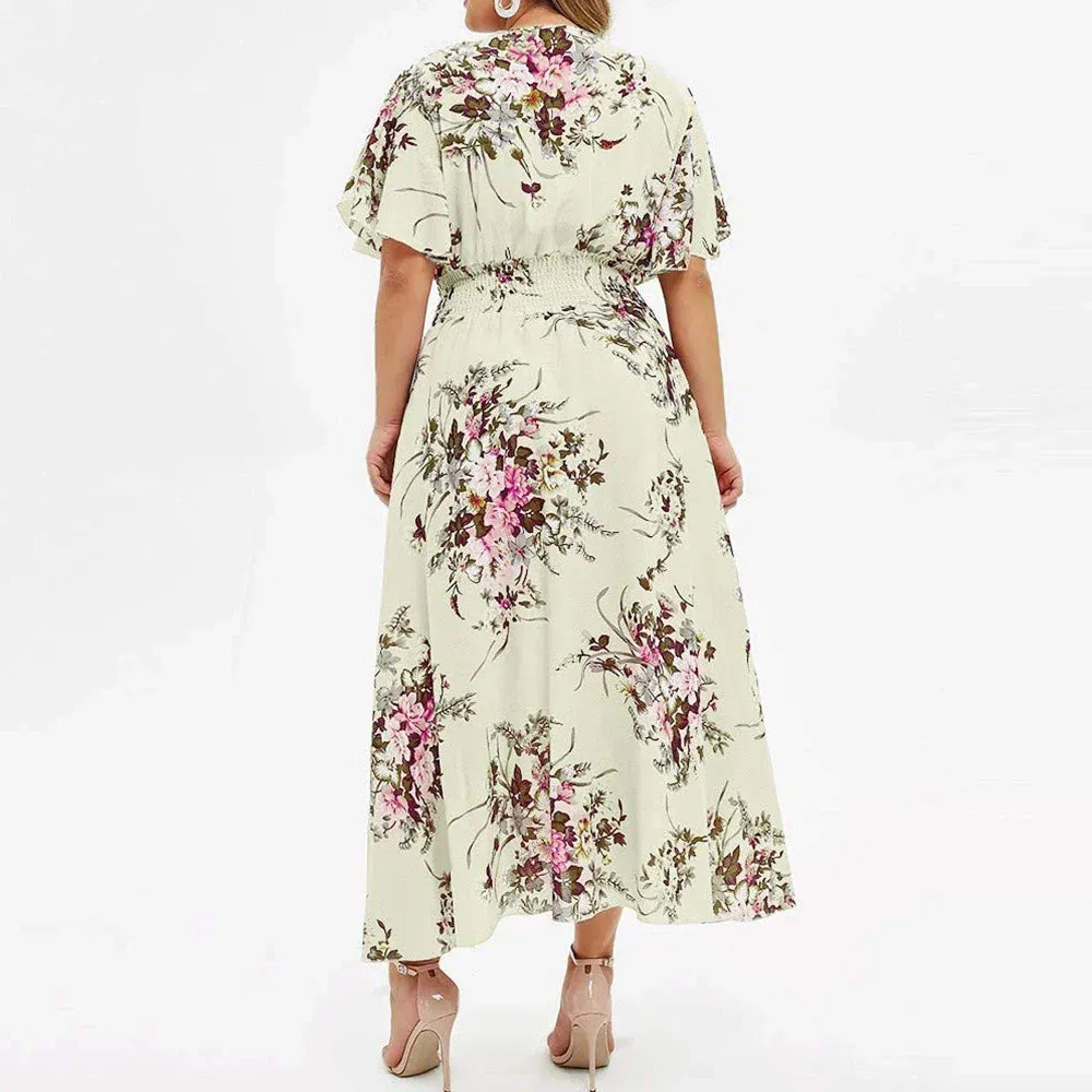 Womens Plus Size Floral Dress